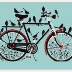bird & bike print